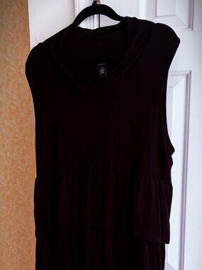 Alfani Black Cowl Neck Sleeveless Midi Dress